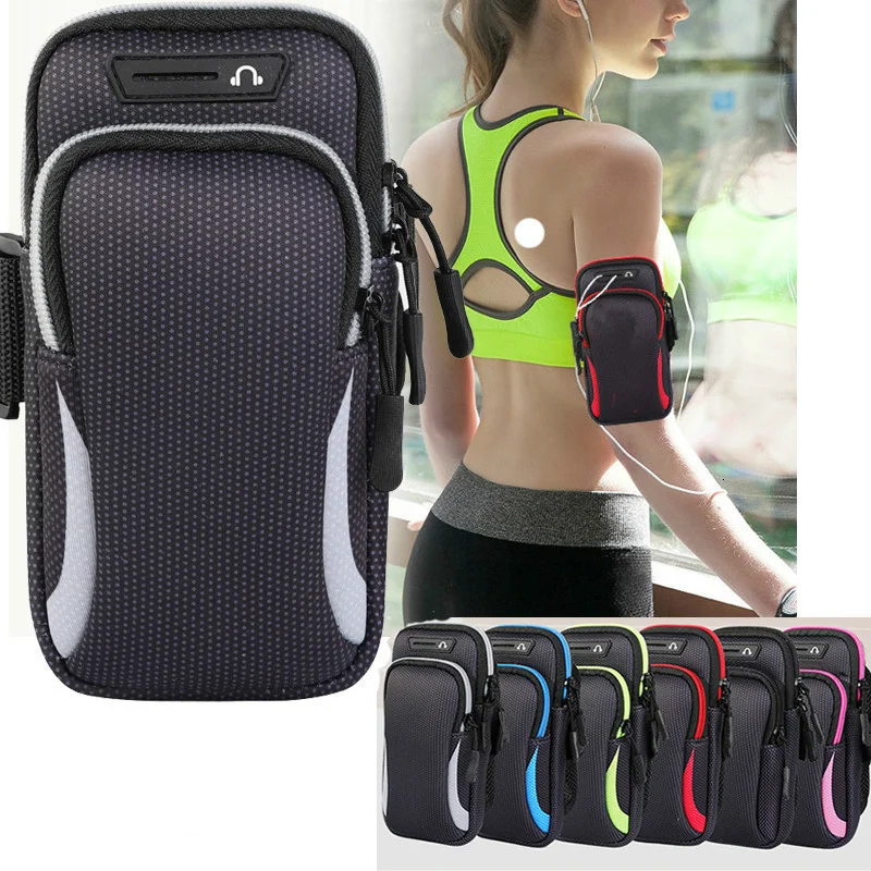 Waterproof Sports Armband Phone Case For IPhone 14 13 Pro Max Samsung s22 ultra 7.2" Universal Sport Phone Case Arm Band Running