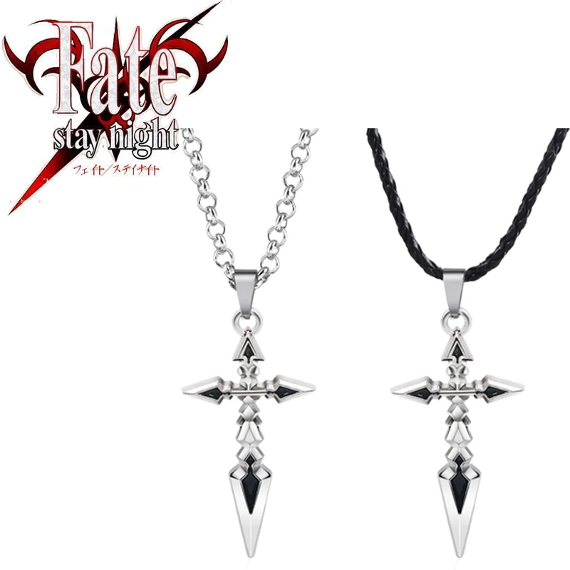 AnimeFateStayNightNecklaceFateZeroSaberEmiyaCrossPendantNecklaceForWomenMenAccessoriesMangaJewelryGift-AliExpress36