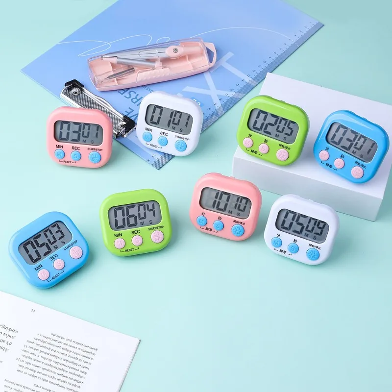 

Kitchen Timer Magnetic LCD Digital Countdown Stopwatch With Stand Practical Cooking Baking Sports Alarm Clock Reminder Tools