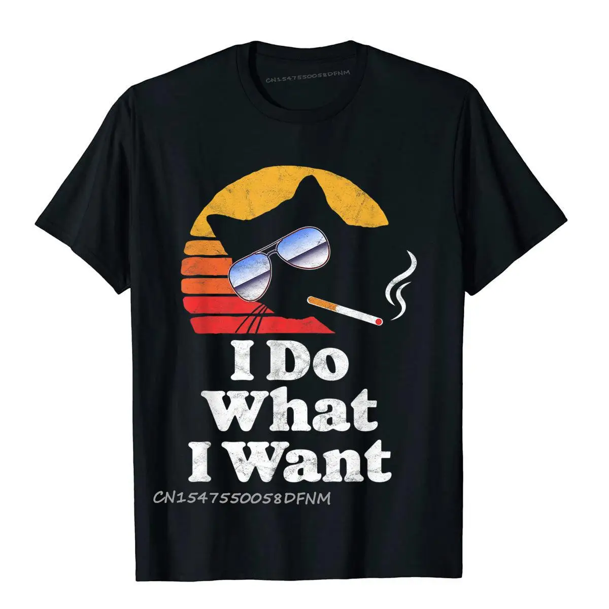 Ant Cool Funny Cat Retro Top T-Shirt Cool Funky Premium Cotton Tees Casual Per Uomo Anime Giapponese