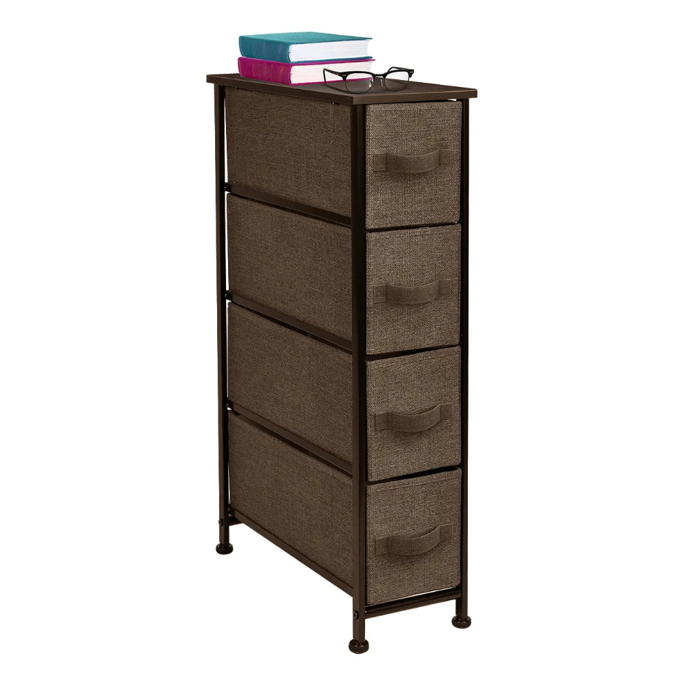Description Picture 2 of item4 Drawers Chest Dresser (Narrow) Brown