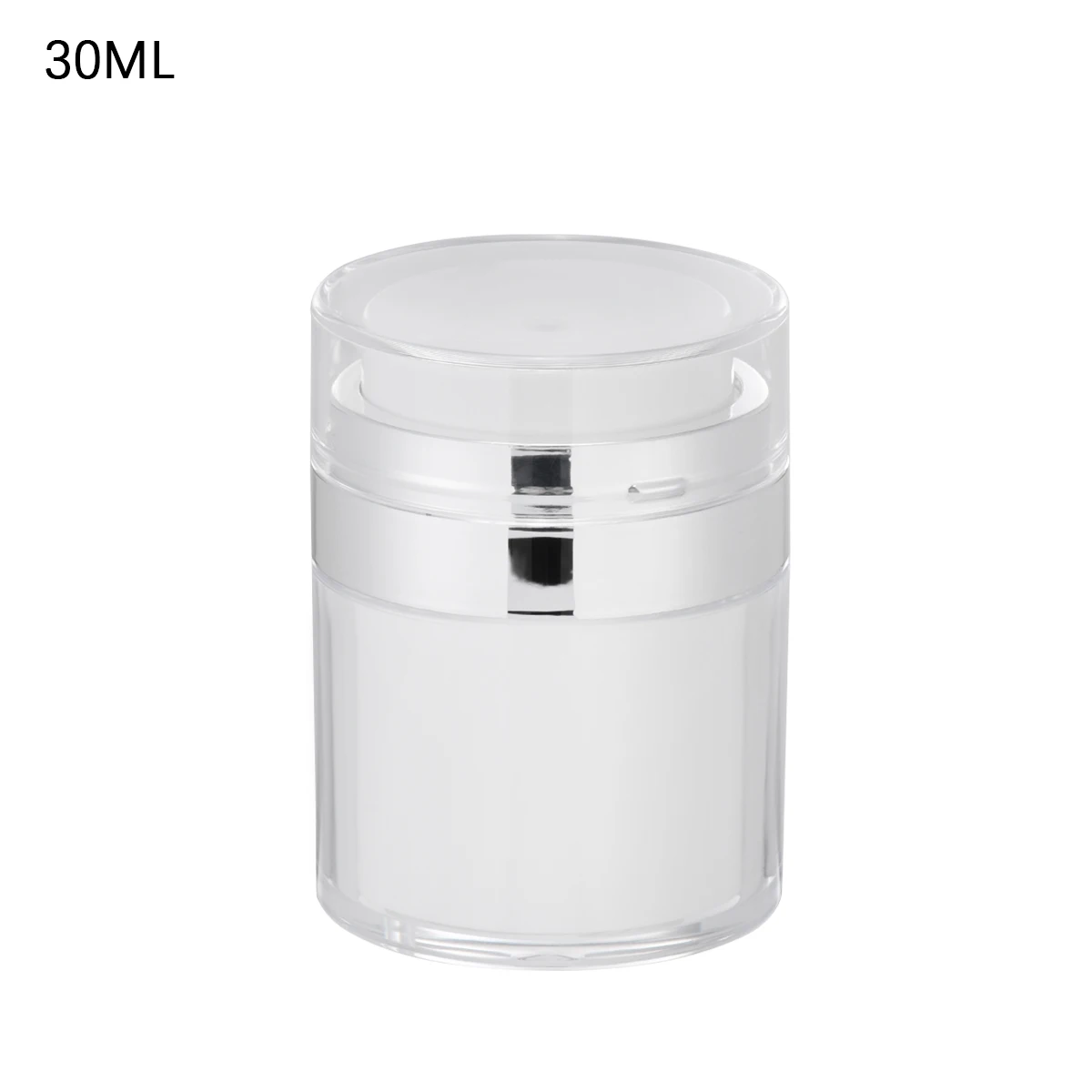 30ml Airless Pump Jar Empty Acrylic Cream Bottle Refillable Cosmetic Easy To Use Container Portable Travel Makeup Tool 4