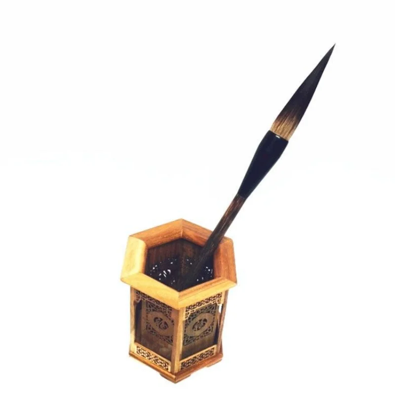 Chinese Calligraphy Brush Pen Long Bear Hair Wool Hair Brush Running Script Cursive Script Drawing Caligraphy Tinta China calligraphy brush