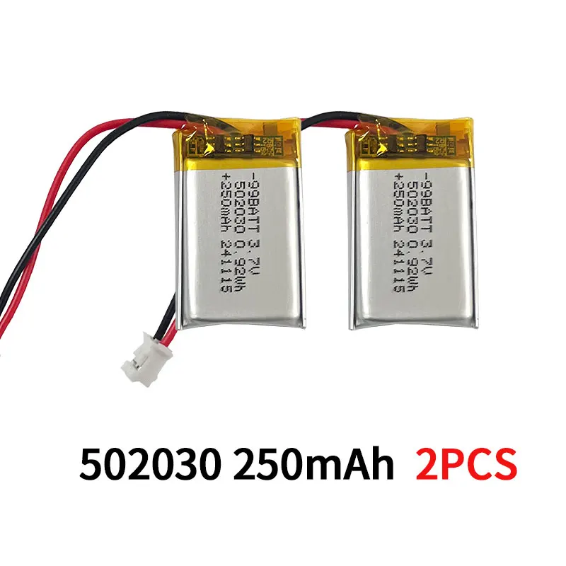 3,7 V 250 MAh LiPo Polymer Wiederaufladbarer 3 Draht Akku