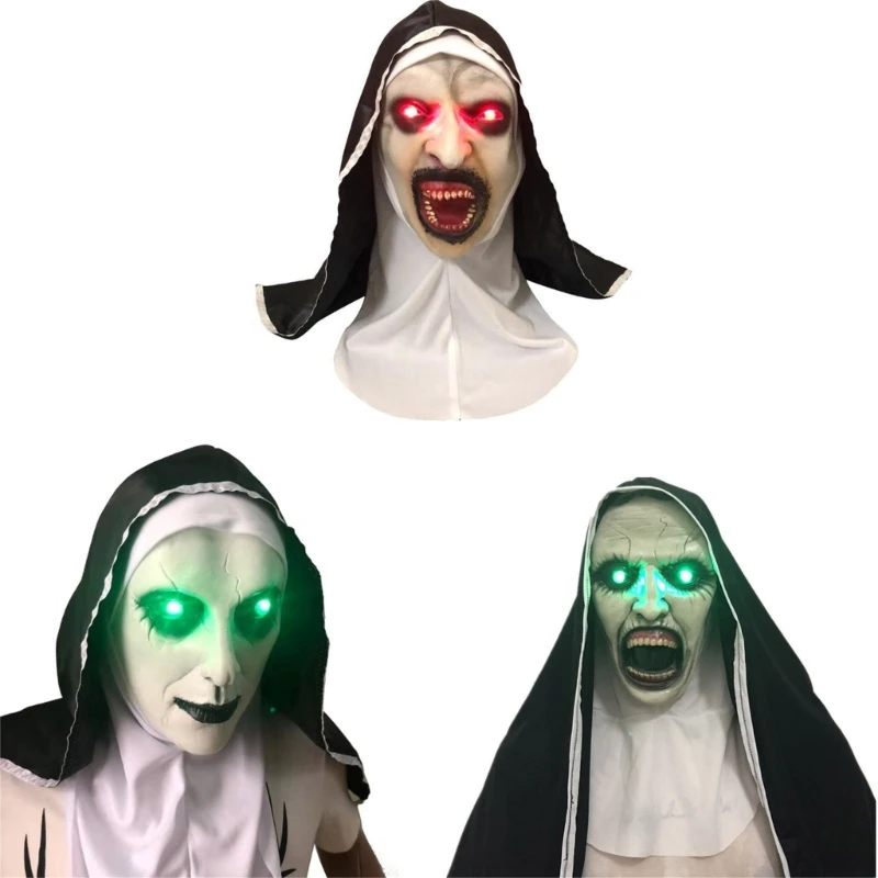 

Full Head Nun Face Cover Headwear Supplies Party Props Cosplay Costumes L21C