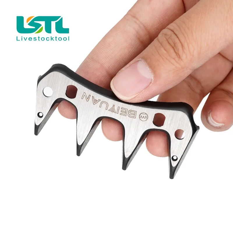 4 Tooth Durable Sheep Goats Comb Shearing Clipper Straight Curved Blade Alternative For sheep Clipper Shears Scissors Part 4