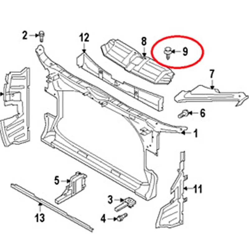 PANEL RETAINER CLIP Cover Panel Retainer Rivet Clips 8E0805163 FOR AUDI A4 S4 A6 A5 S5 A7 RS4 RS6 RS7 8E0 805 163
