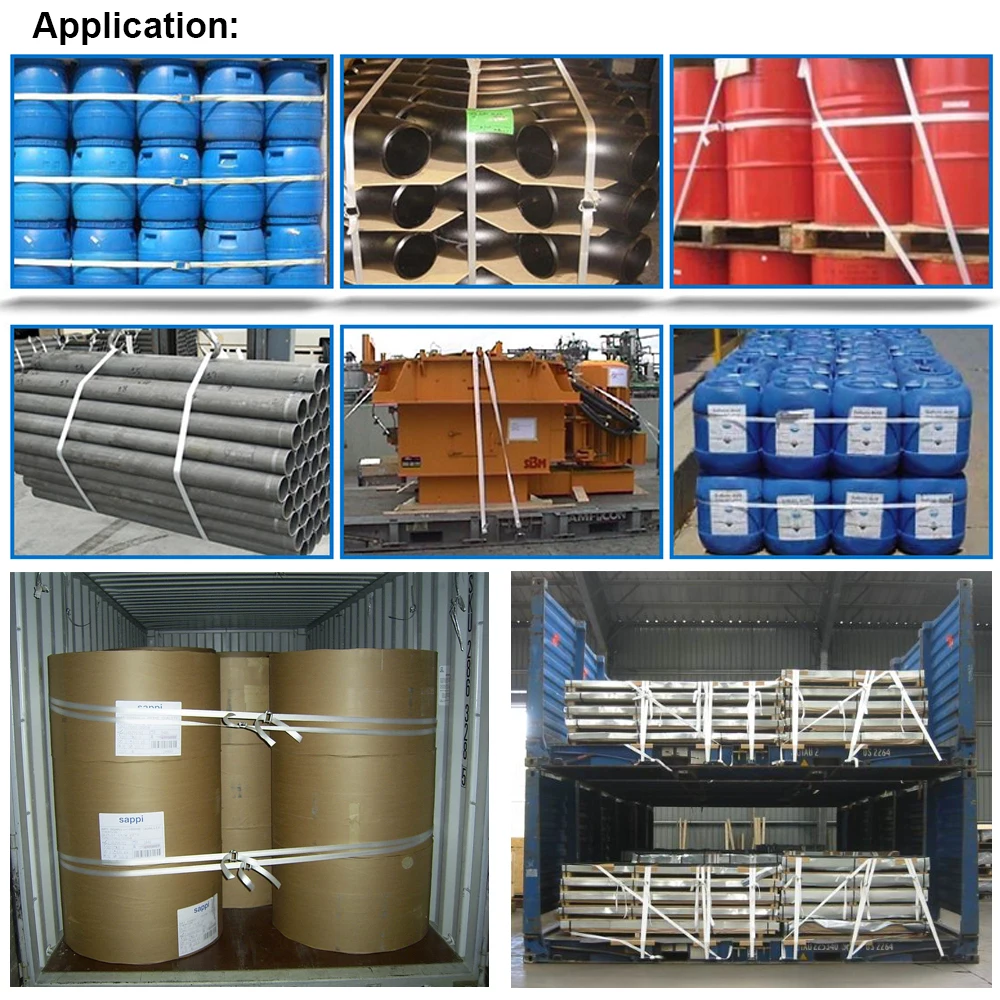 Composite Cord Strap Packing Pallet Heavy Cargo Packaging Strapping Belts Galvanized Steel Buckles Goods Manual Pack Hand Tools