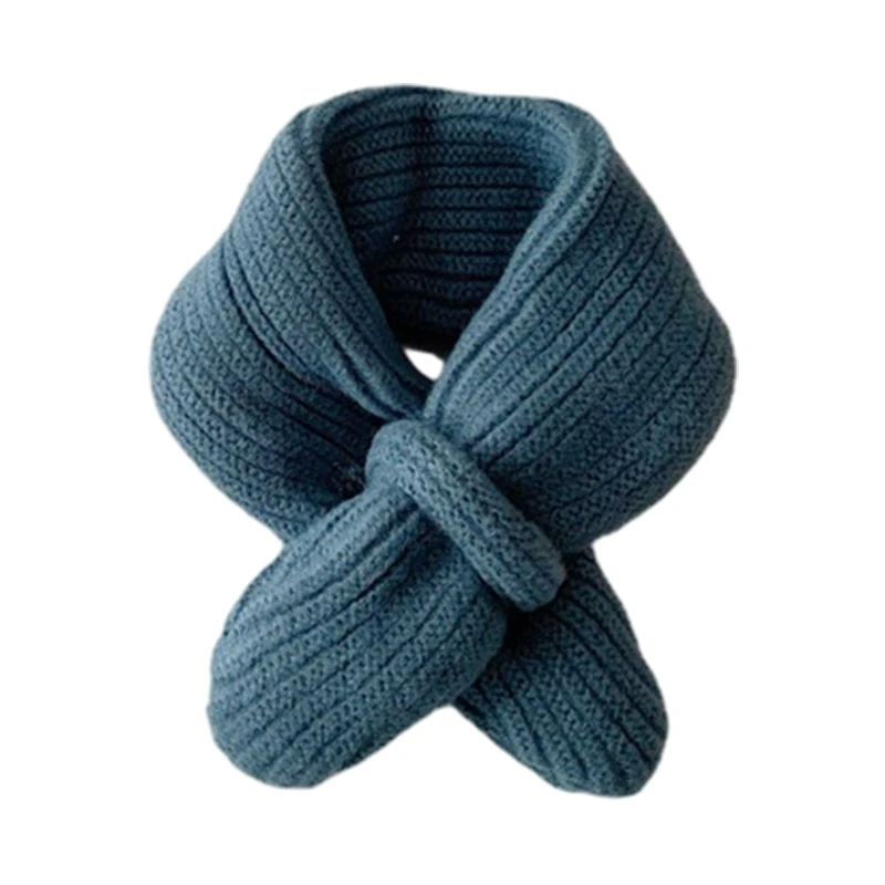 Trendy Stylish Kids Scarf Solid Color Scarf Versatile Children Winter Thick Gift Suitable for Boys & Girls