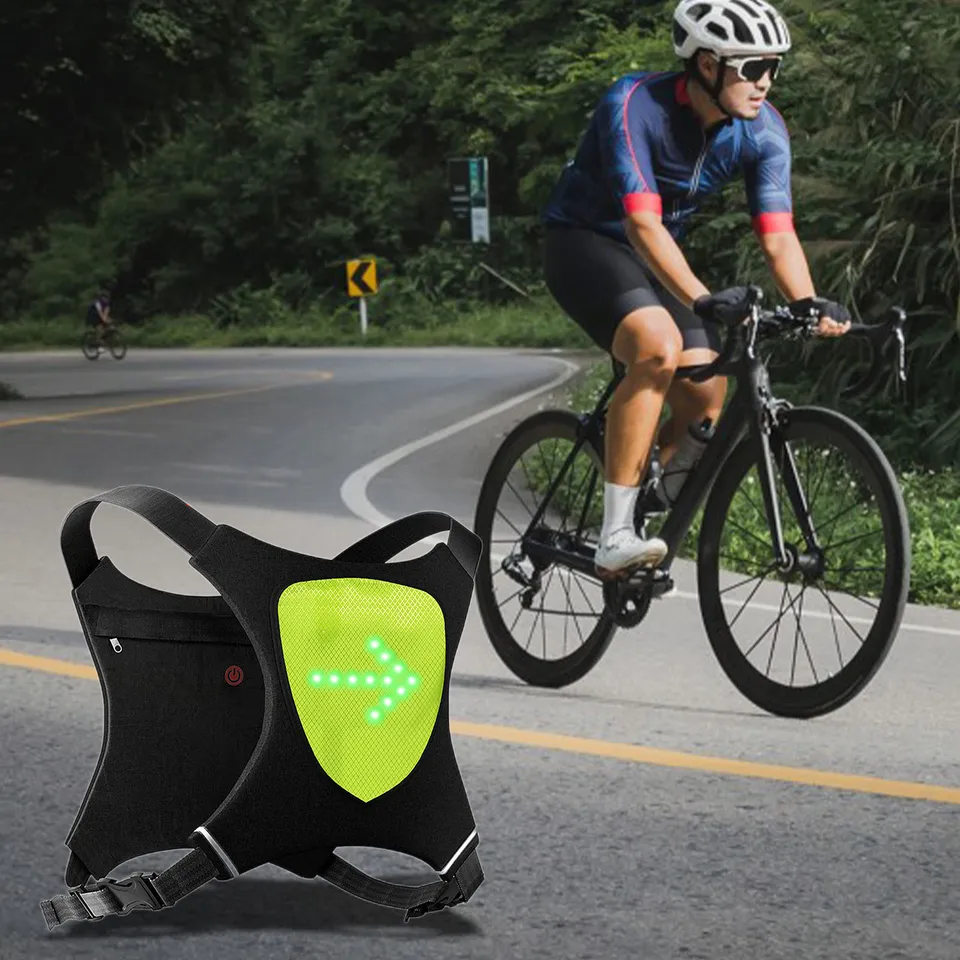 Turn Signal Led Cycling Vest Reflective Cycling Vest New LED Turn