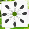 10Pcs/Set Tablecloth Weights Outdoor Table Cloth Weights Teardrop Shape Pendant Stones With Metal Clips Picnic Family Party 3