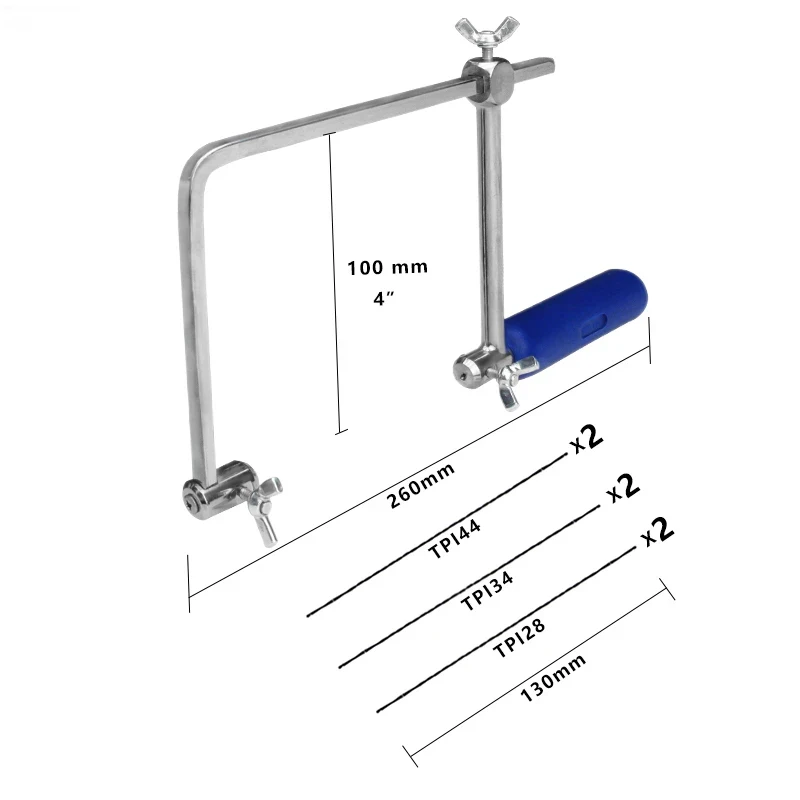 

Whirl Hack Saw 100mm with 6 Helical Whirl Blades