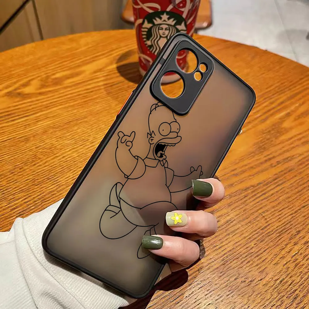 thumbnail image 1 of Funda de teléfono mate para OPPO RENO 8 8T 7Z 7 6Z 6 5 4 3 PRO PLUS 4G 5G Funda rígida Funda Coque Capa Funda película The S-Simpsons-S, 1 of 5