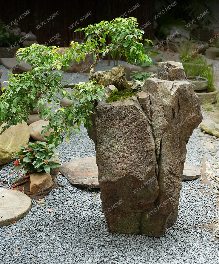 

Outdoor Courtyard Imitating Stone Landscape Landscaping Rockery Stone Flowerpot Creative Decoration