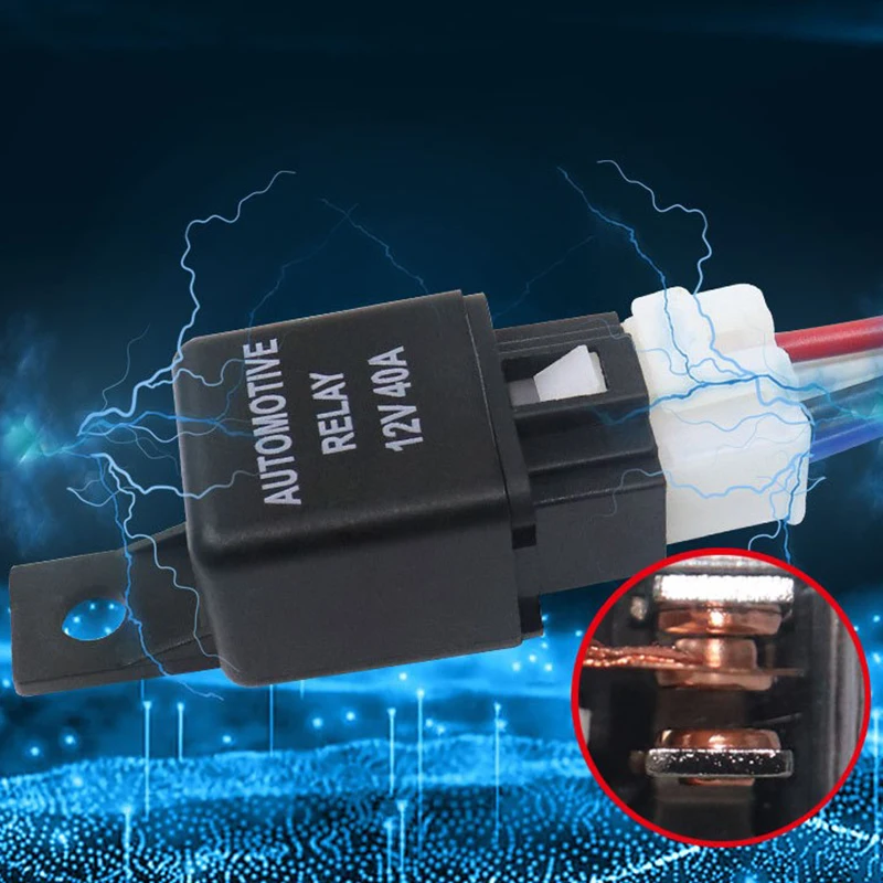 

Automotive Relay 12V 4pin Car Relay With Black Red Copper Terminal Auto Relay