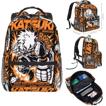 Zaini da ciclismo Bakugo Katsuki Zaino per computer per il tempo libero Borsa da scuola per adolescenti Zaino versatile portatile