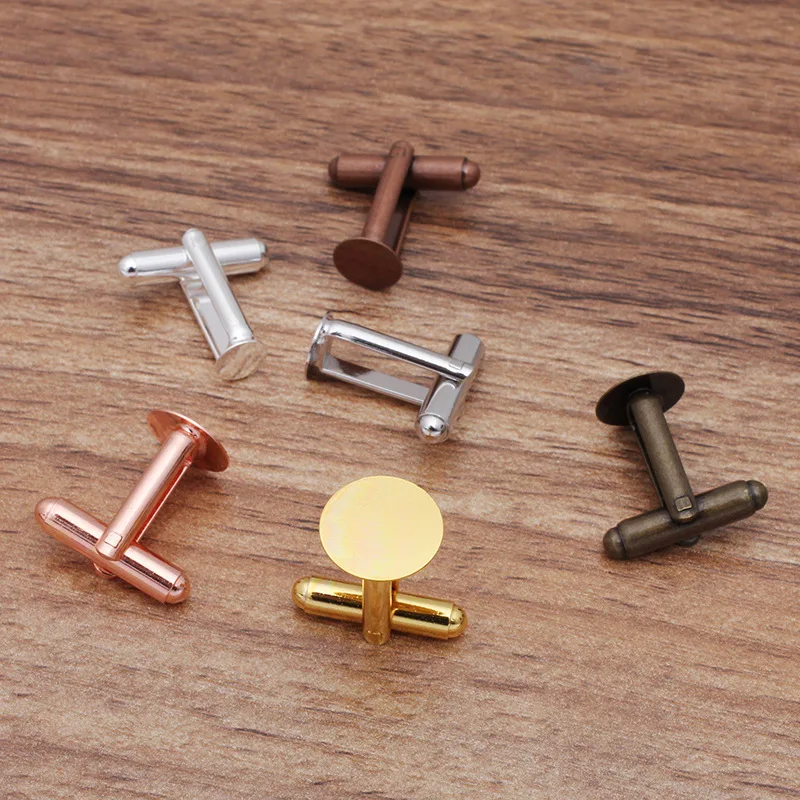 10 Stück 6 mm/8 mm/10 mm/12 mm Manschettenknopf, blanko, Cabochon-Basis, Großpackung für Herren, Hemdmanschetten, DIY-Schmuckherstellung, Zubehör, Kunst, Geschenk – Detail 5