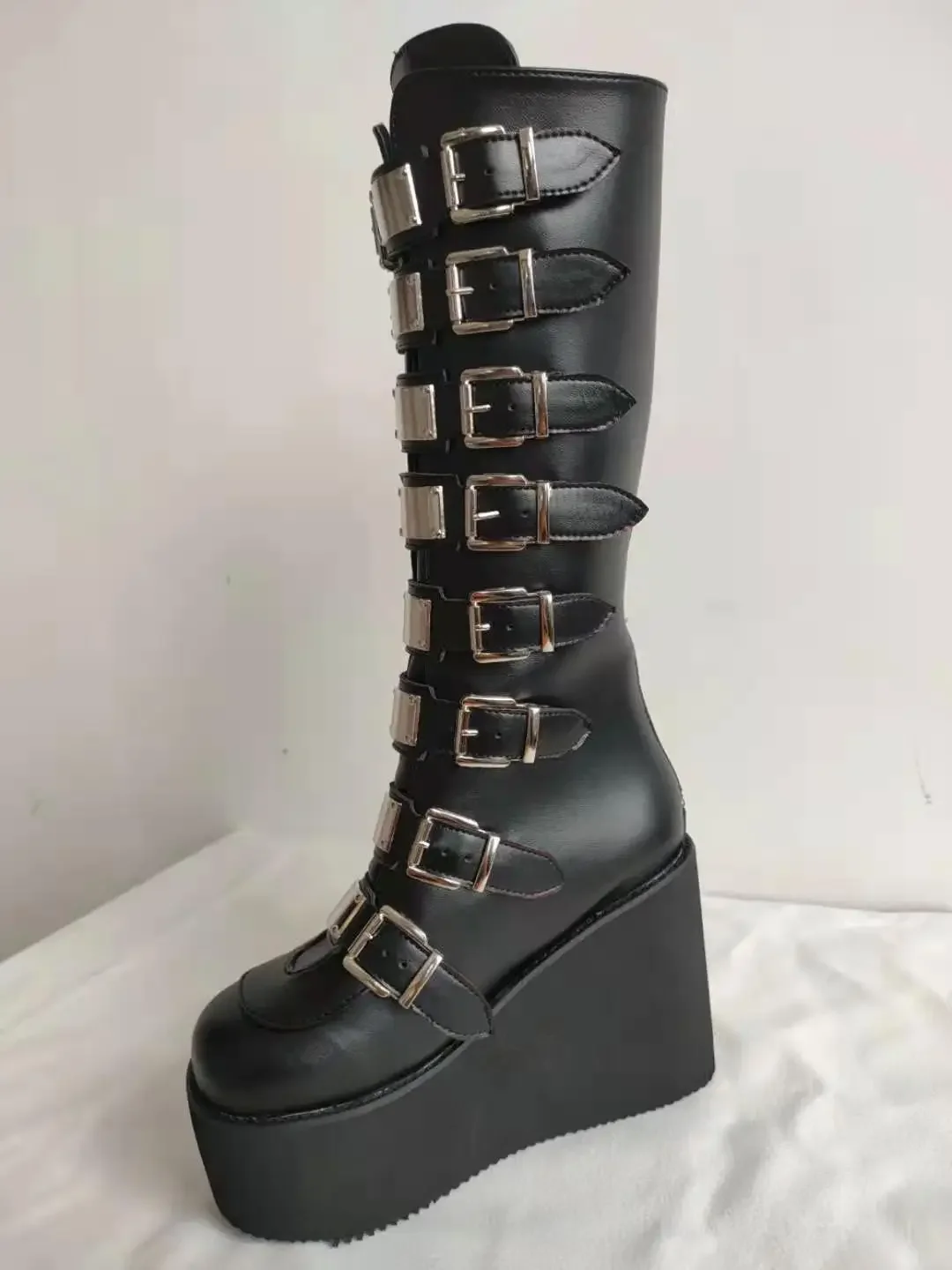 Strap Long Tube Leather Female Boots