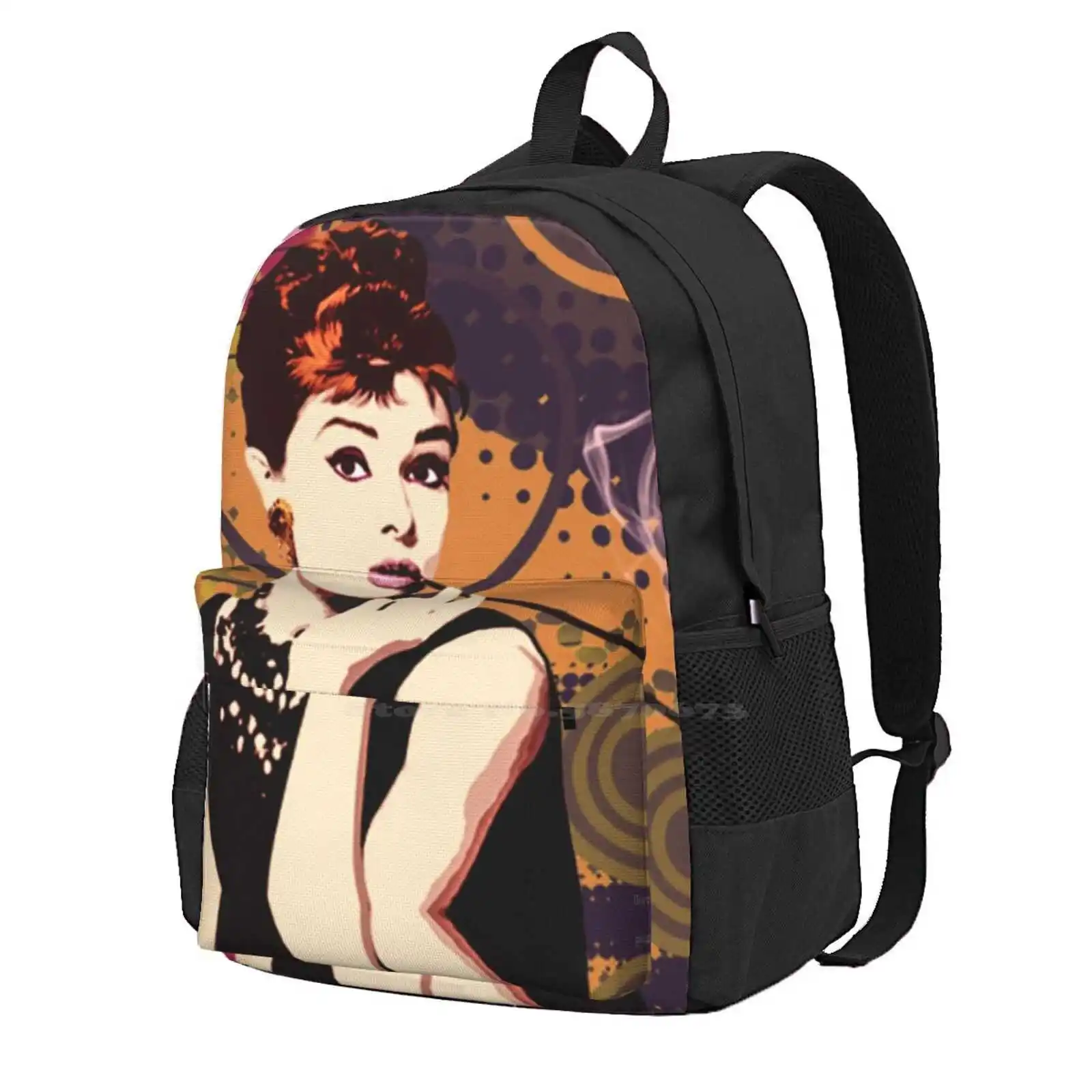 

Audrey Hepburn School Bags For Teenage Girls Laptop Travel Bags Audrey Hepburn Movie Star Celeb Famous Glamour