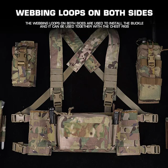 Multi-mission Hanger KRYDEX 2pcs Tactical Radio Pouch Side