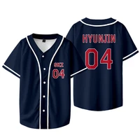 KPOP FELIX BANGCHAN CHANGBIN HYUNJIN SEUNGMIN LEE KNOW Baseball Jersey T-shirt Short Sleeve Graphic Women Men Oversized Tees - Image 6