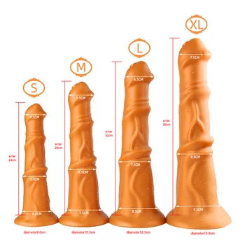 Dildo Penis with Suction Cup Dick Soft Huge Horse Dildo Anal Plug Prostate Massage Anus Dilator Erotic Sex Toys for Adults 6