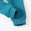 2pcs Toddler Baby Boy Clothing Casual Letter Pattern Stand Collar Long Sleeve Sweatshirt &Trousers Set For Autumn And Winter 6