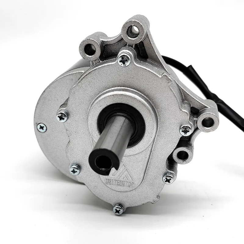 350 W 24 V/48 V 75 U/min/120 U/min Bürstenmotor MY1016Z mit elektromagnetischer Bremse, längerer Welle, Rollstuhl-Gleichstromgetriebe-Bürstenmotor – Detail 3