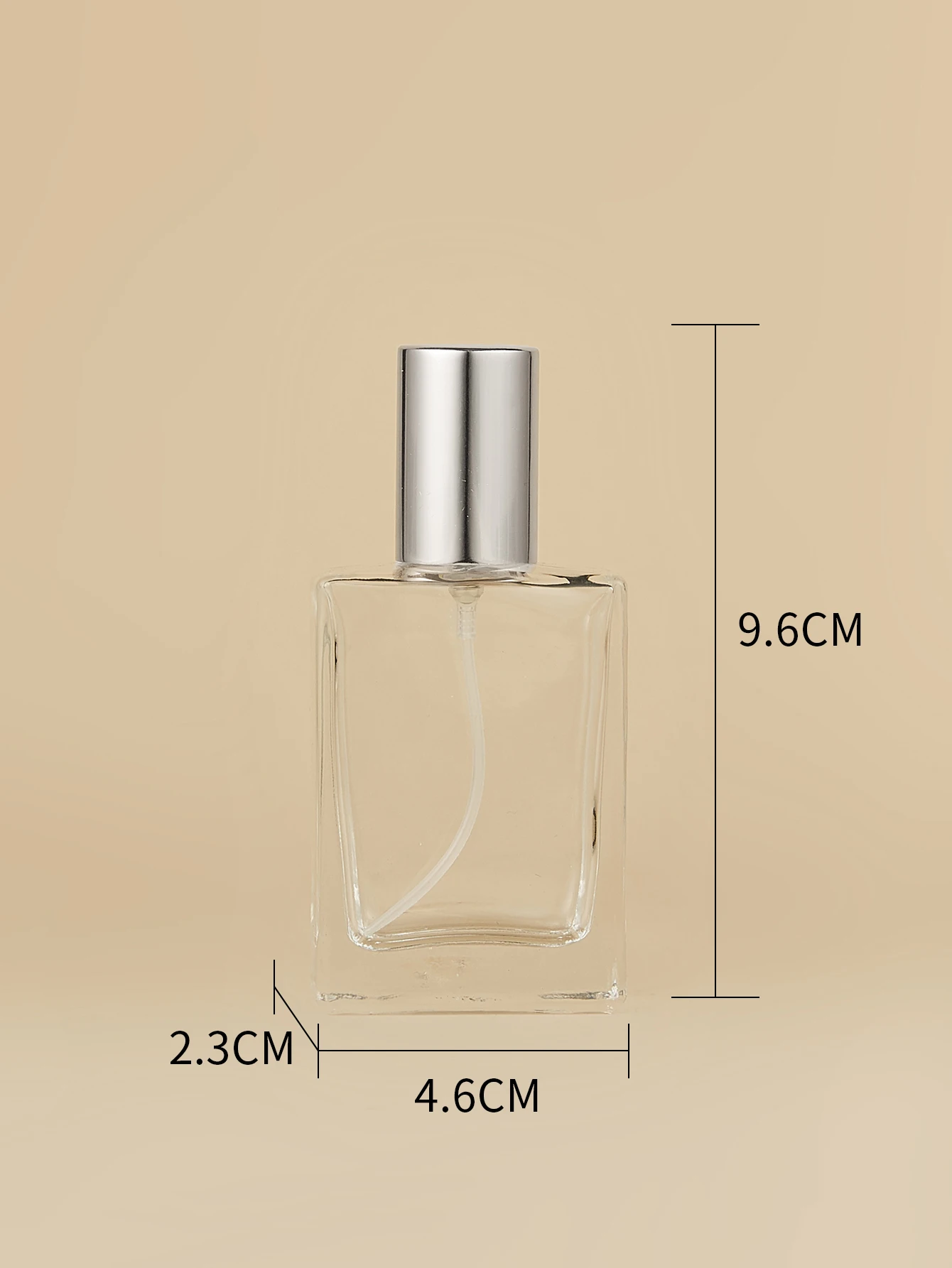 30ml Square Glass Spray Perfume Bottle – Refillable Cosmetic Dispenser with Screw Cap, ... - SKU PBBS2138 - UGI Packaging