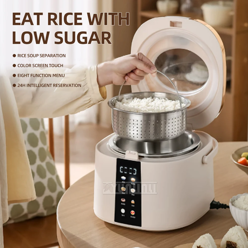5L Intelligent Reservation Steaming Pot Electric Rice Cooker Multifunctional Rice Soup Separation