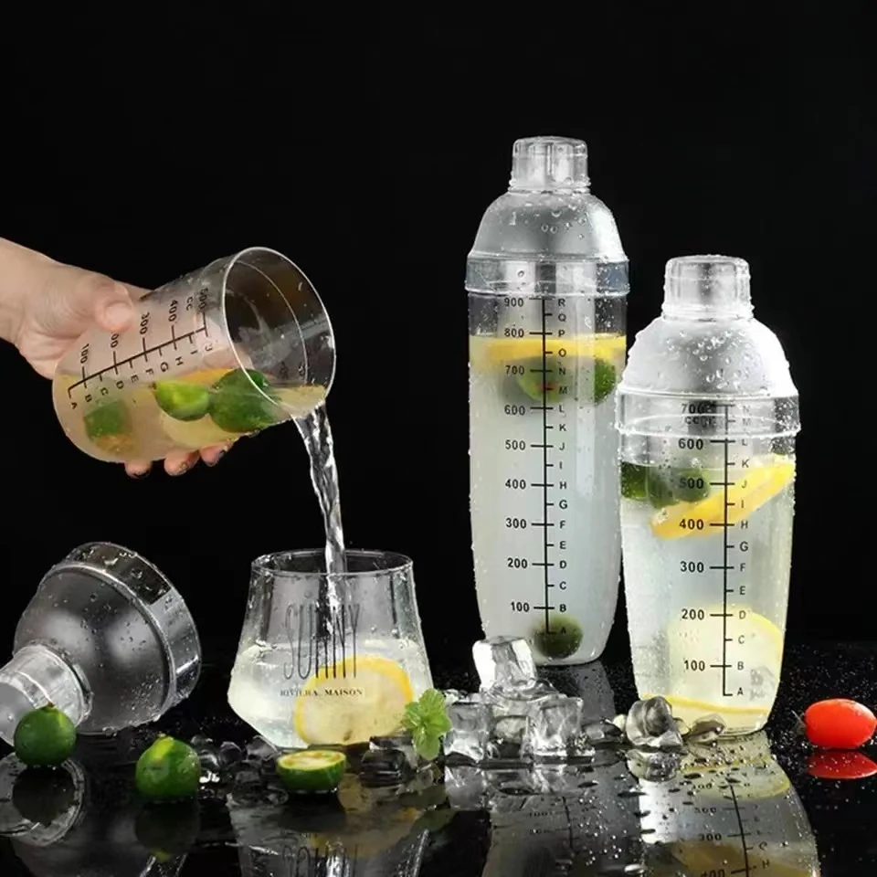 Sherk Cup Shake Cup Set Di Strumenti Per Il Tè Al Latte A Quattro Stadi Barman Shaker Cup Hand Lemon Pc Resin Shake Kettle