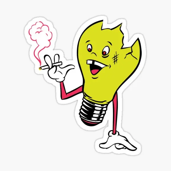 Bulby Queens Of The Stone Age 5Pcs Adesivi Per Parete Soggiorno Home Bagagli Paraurti Cartoon Window Car Art Bottiglie D'Acqua Kid