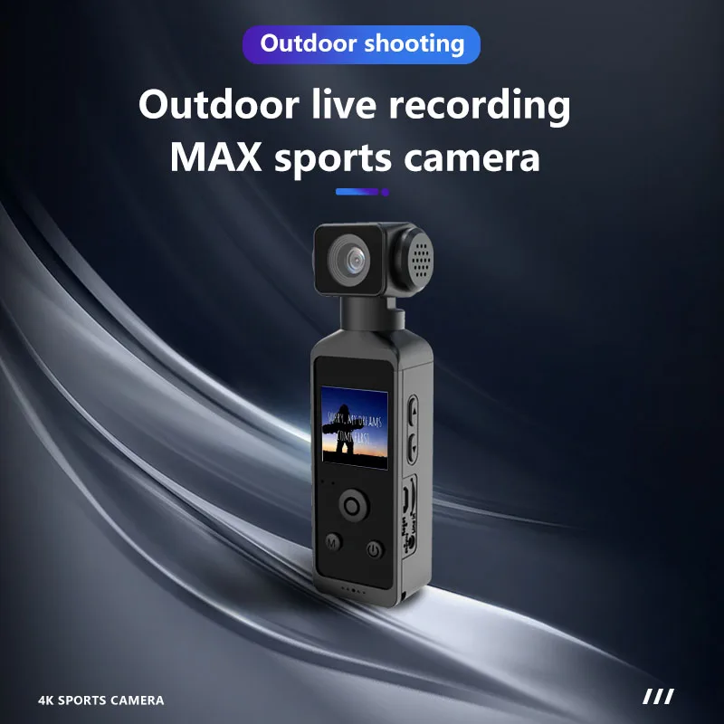 포켓 850H 5K HD 액션 카메라 (270도) °   회전식 렌즈 이미지 안정기 미니 스포츠 카메라헬멧 여행용 자전거 운전자 레코더