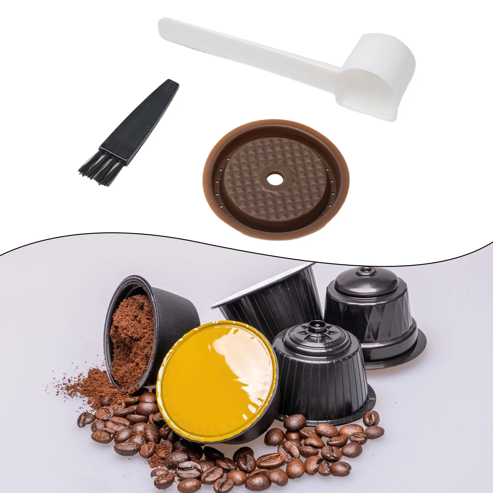 Coffee Filter Capsule Pods Silicone Supplies Household Kitchen Refilled Capsules Baking Tools Coffee