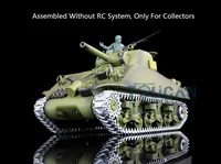 Gift 1/16 Heng Long Model USA M4A3 Sherman Metal Static Tank 3898 W/O Main Board Radio Boys Toys TH08766 1
