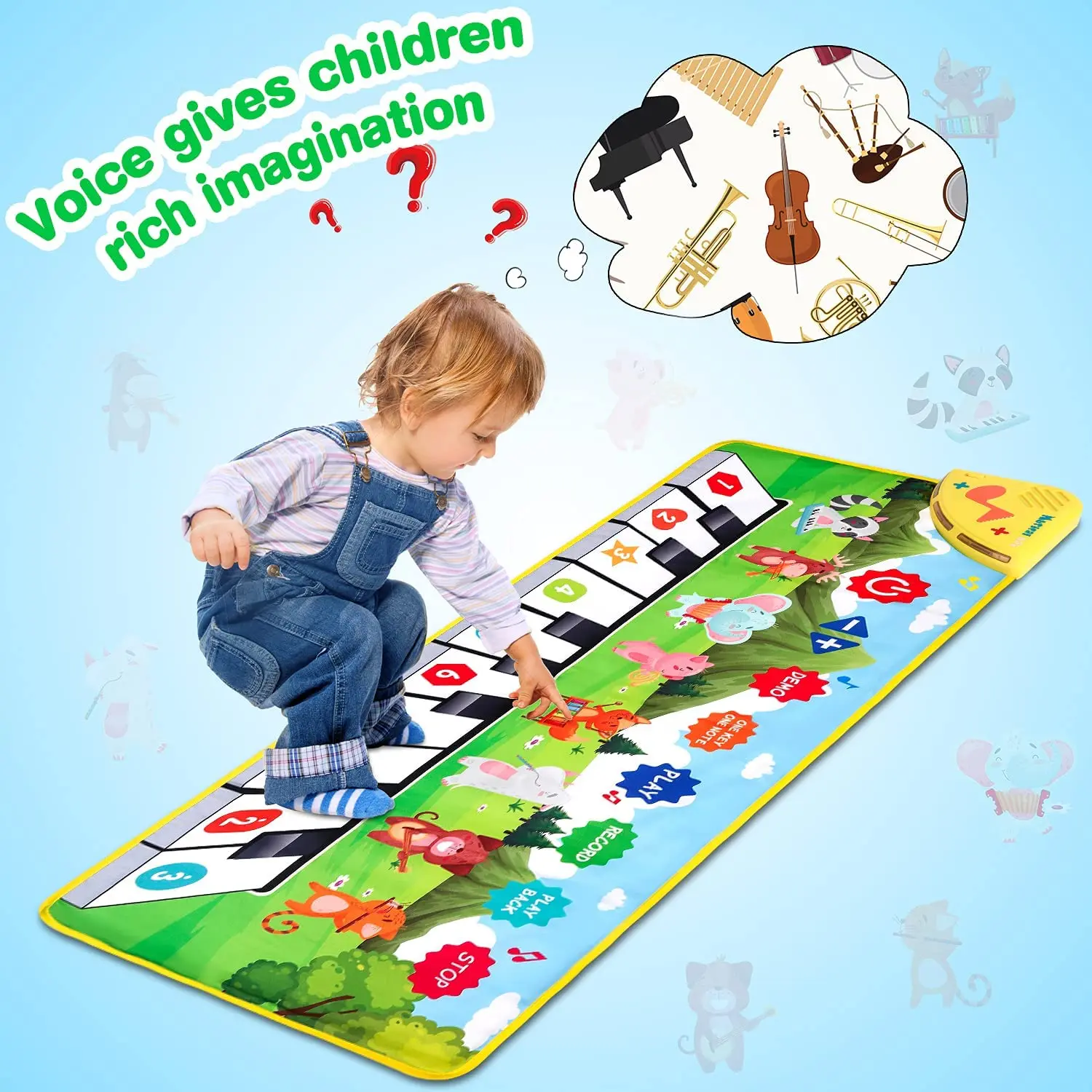 Electric Floor Piano Mat with 8 Instruments Sound For Kids | Educational Musical Toys | Kids Toys