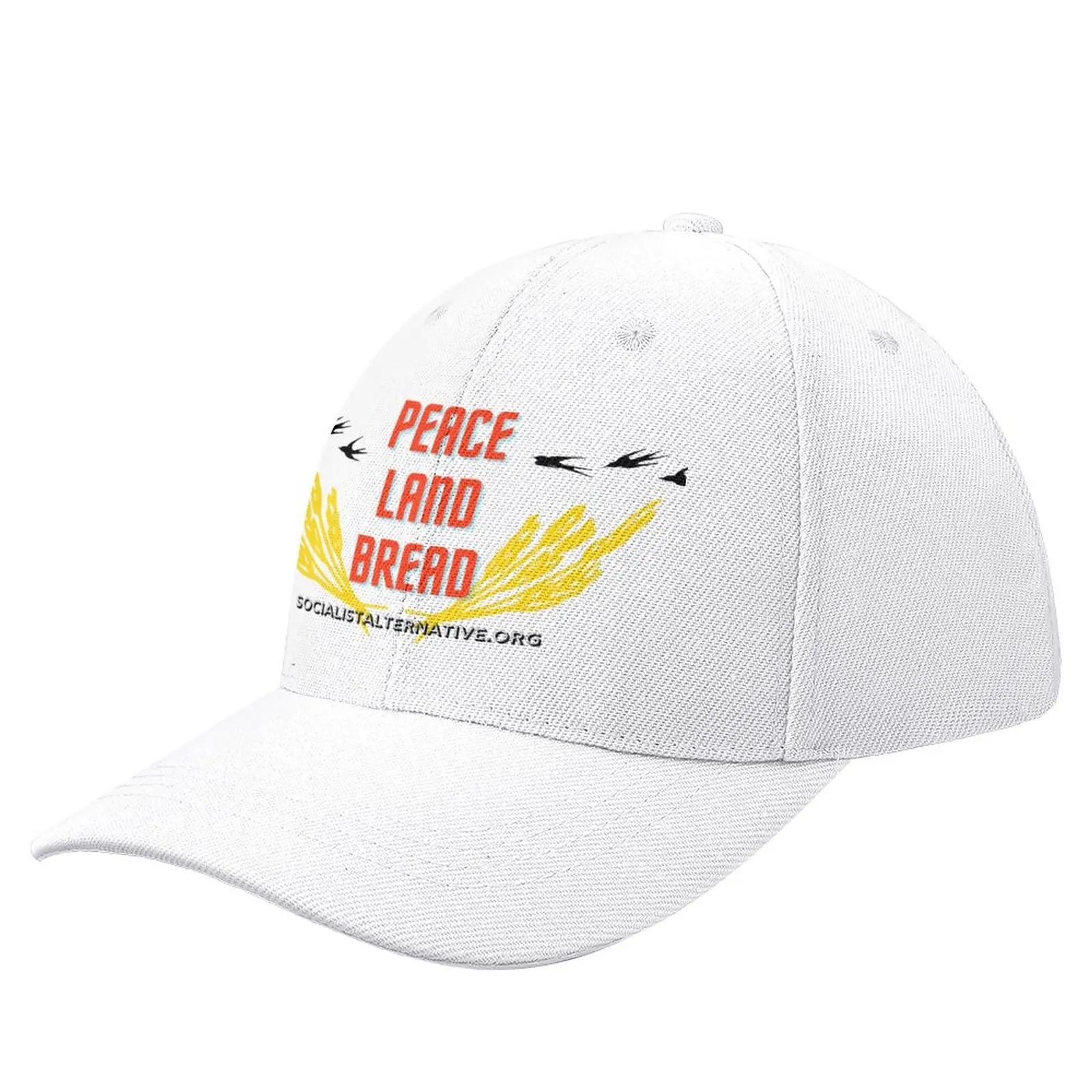 

Peace, land, bread Baseball Cap hiking hat Brand Man Caps Women Hat Men'S