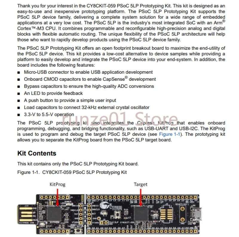 CY8CKIT-059 PSoC5 LP ARM CY8C58LP Cortex