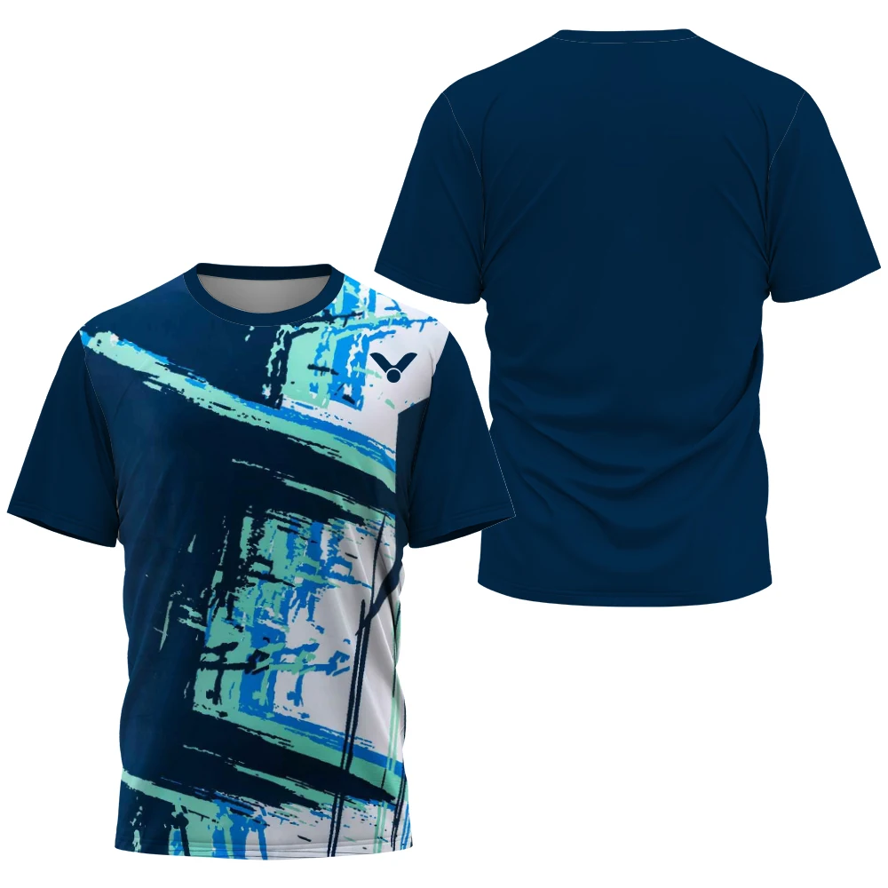 Men's T-shirt Table Tennis And Badminton Training Suit Summer Daily Sports Shirt Large Breathable Short Sleeve Top
