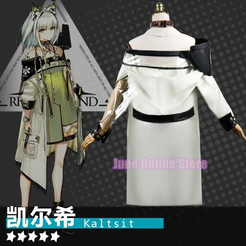 

Kaltsit Cosplay Costume Game Arknights Cosplay Costumes Anime Comic Cartoon Women Clothes uniform Tube Dress off shoulder