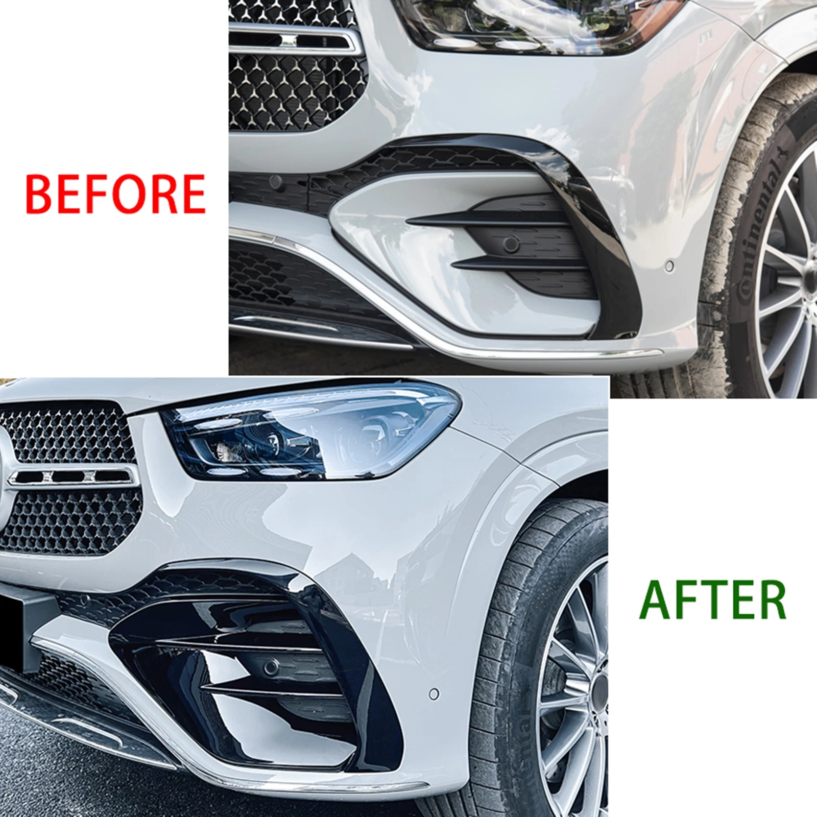 메르세데스 벤츠 GLE 클래스 쿠페 W167 C167 GLE450 GLE53 AMG 2024-2025용 프론트 범퍼 사이드 에어벤트 커버 트림 인테이크 프레임 카나드