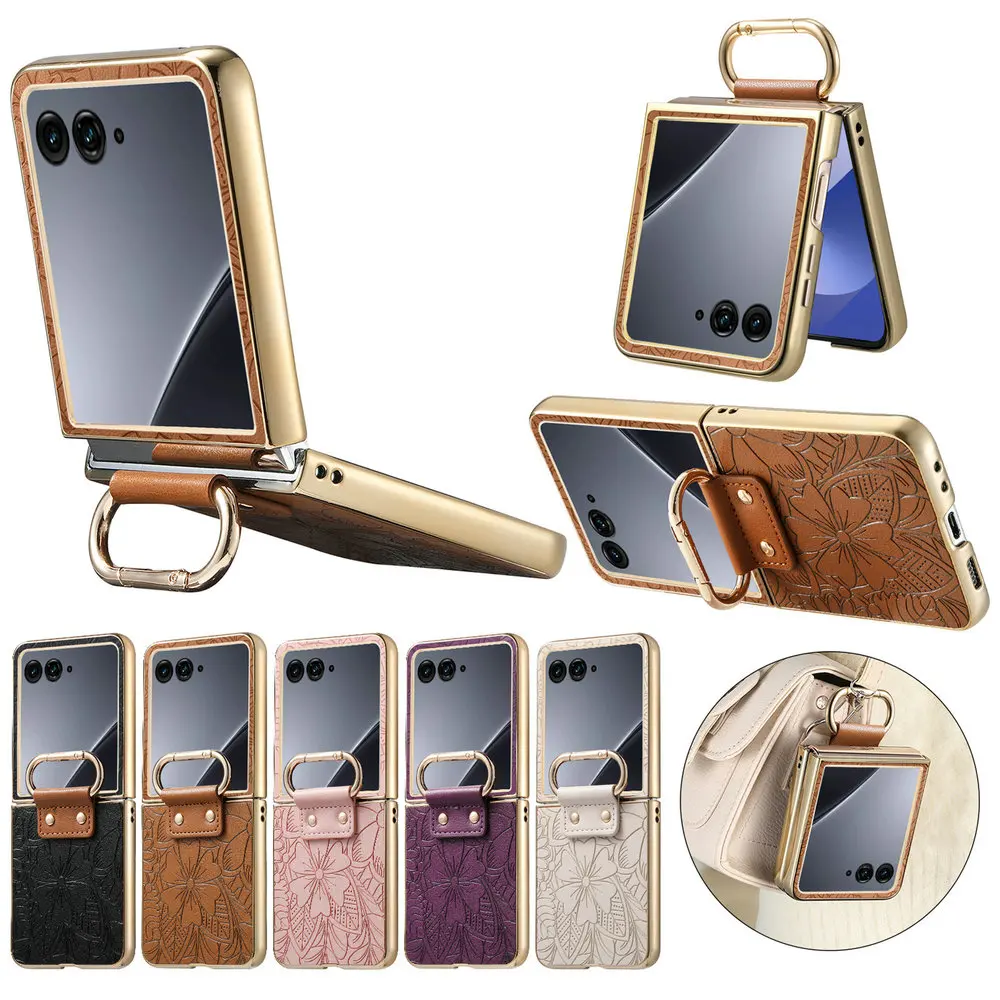 Premium Crossbody Zipper Wallet Case – 2-in-1 Detachable Leather Back Cover for Motorola Moto Razr 40 Ultra 5G