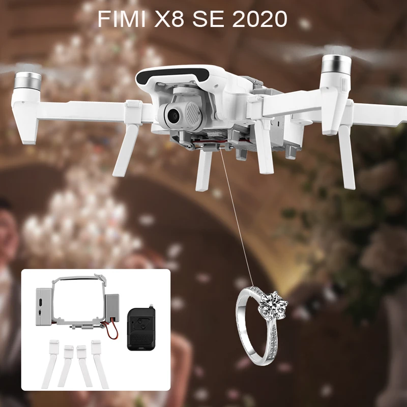 Sistema Airdrop Per Fimi X8 Se 2020/X8 Se Drone Fishing Bait Wedding Ring Gift Delivery Life Rescue Throwers Per Fimi X8 Se 2020