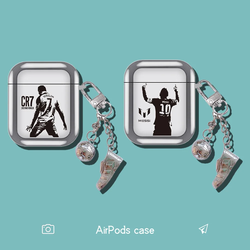 Football Superstar Mirror Plating Case with Pendant for AirPods Pro Cover  for AirPods 2 3 Generation AirPod Protective - AliExpress