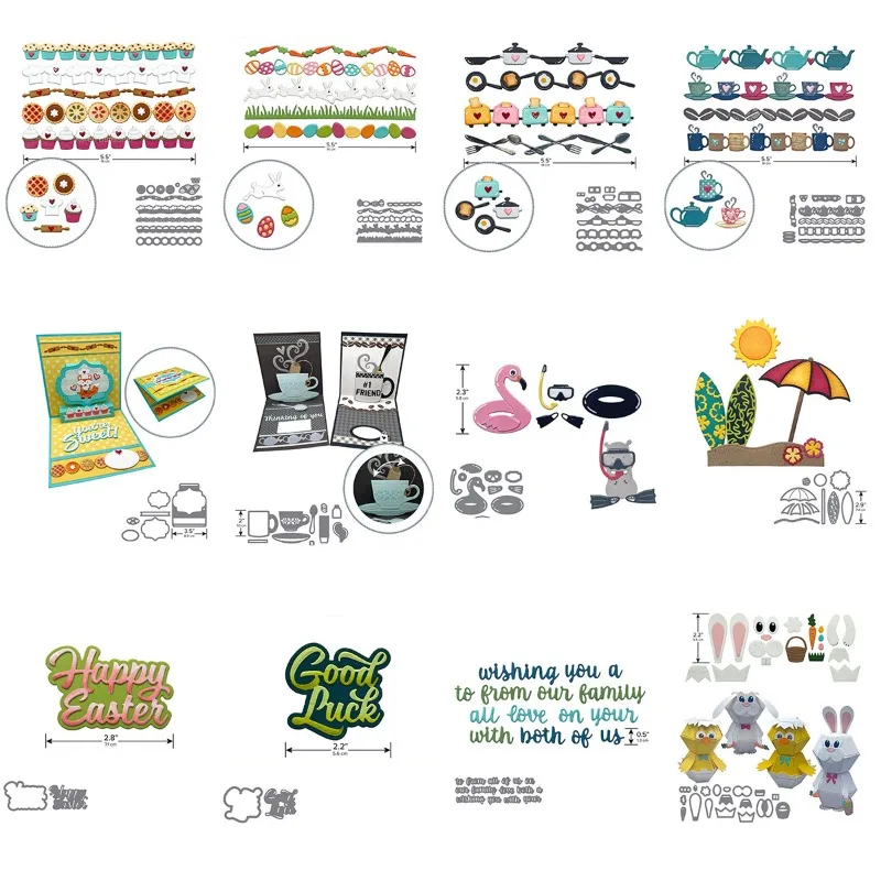 

Rabbit Tea Cup New Design Craft Metal Cutting Die Cut Dies Decoration Scrapbook Album Paper Card Craft Embossing Die Cuts