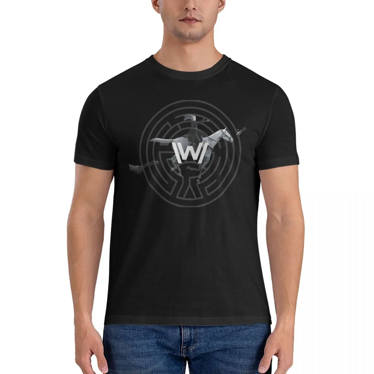 

Men's FLIM T Shirt Westworld Pure Cotton Clothes Vintage Short Sleeve Round Neck Tee Shirt Unique T-Shirt