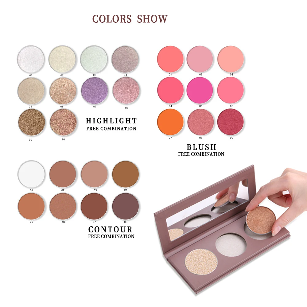 

25pcs Eyeshadow Palette Custom Private label Empty Makeup Pallete Choose Colors Matte Shimmer Glitter Eye Shadow Wholesale Bulk