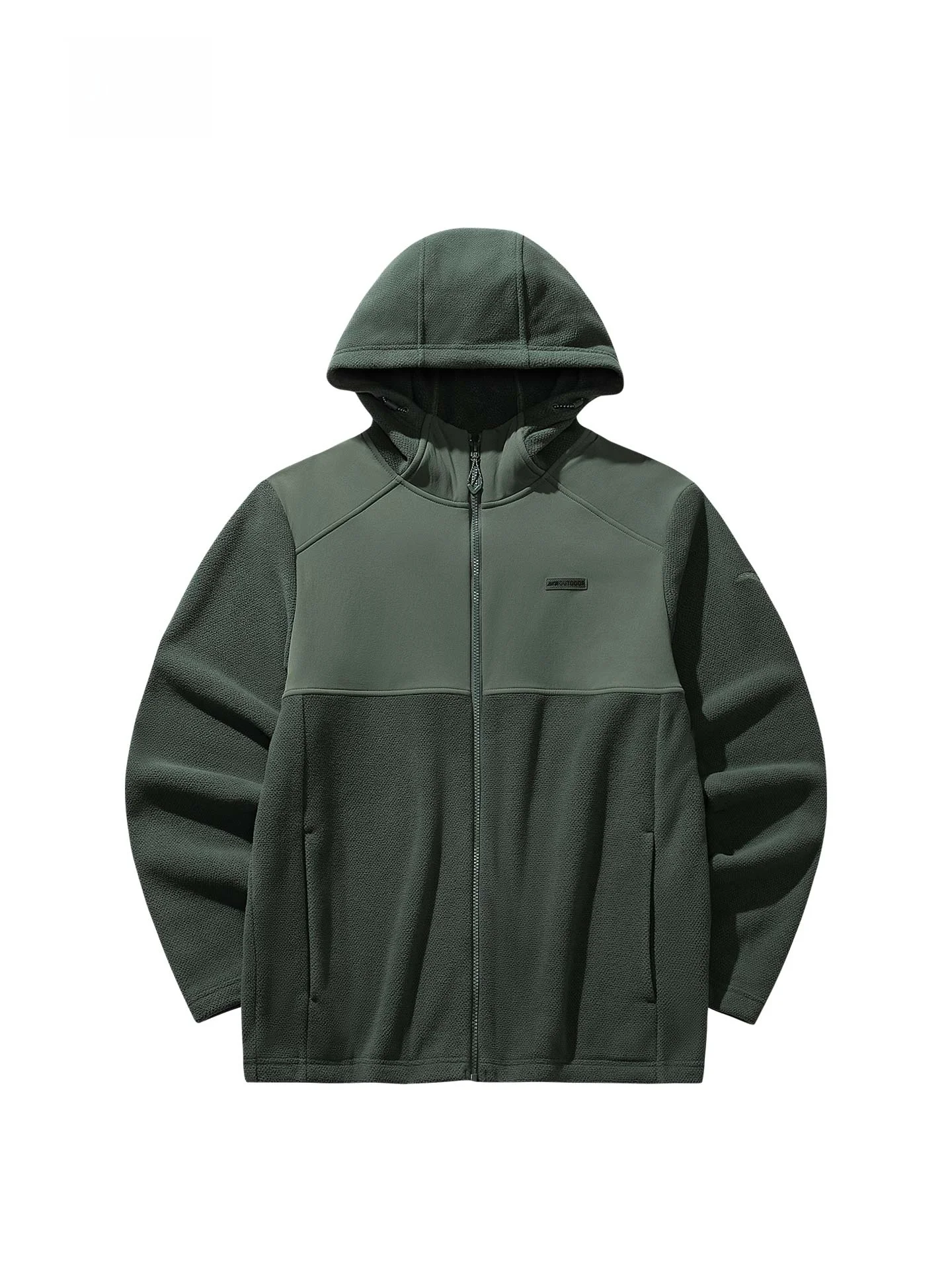 안타 남성용 두꺼운 따뜻한 니트 스포츠 재킷 아웃도어 캐주얼 후드 지퍼 클로저 긴팔 스탠다드 핏 트레이닝 코트