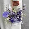 Transparent Flower Bags Handheld Vase Acrylic Flower Basket High-End Transparent Floral Arrangement Clear Modern Decorative Vase 5