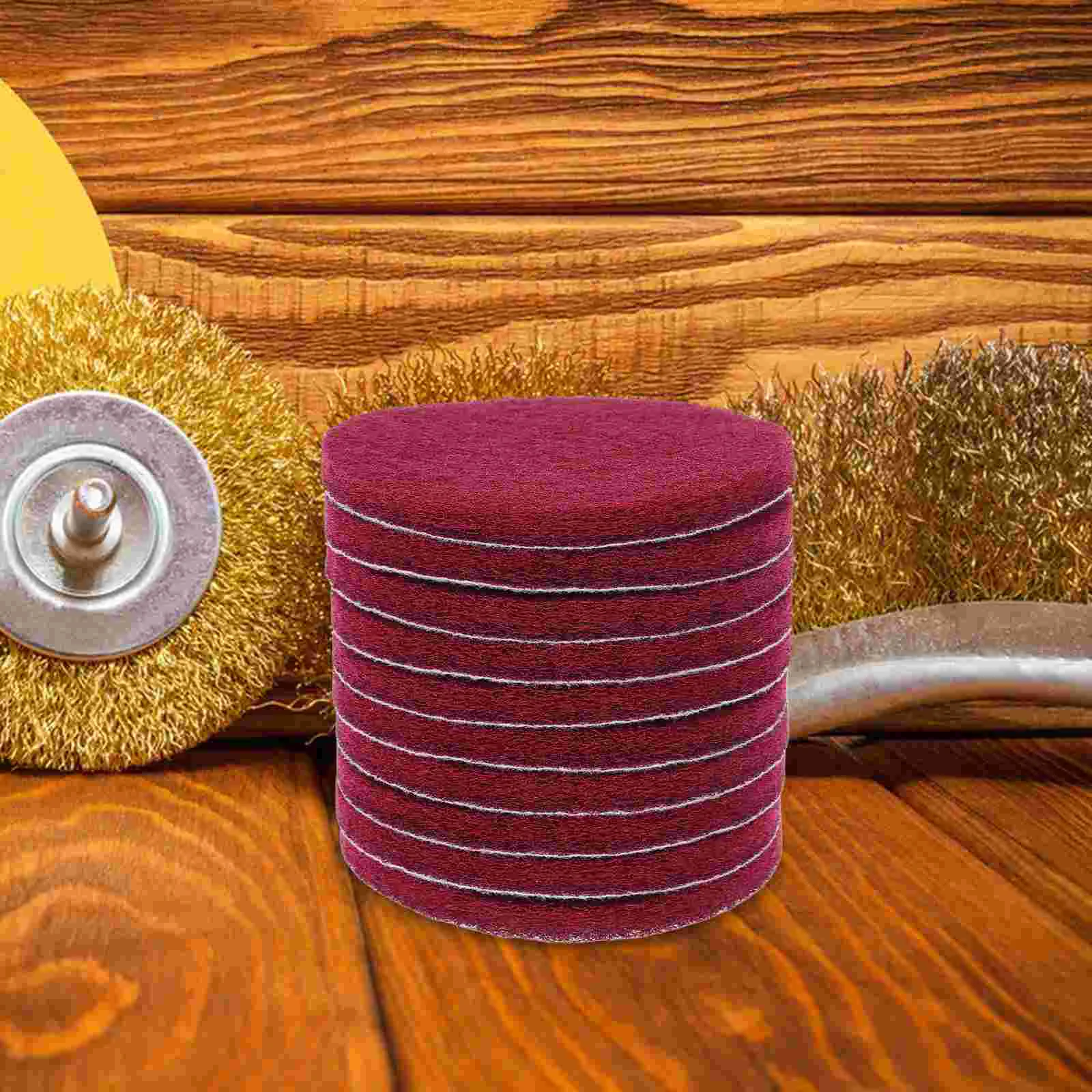 10 Pcs Electric Sanding Disc Steamer Accessories Magnet Photo Frame Round Polishing Pad Parts